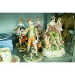 APPROX SIX ITEMS OF CAPO DI MONTE PORCELAIN