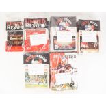 MANCHESTER UNITED FOOTBALL PROGRAMMES, 1994-95, 1995-96, 1996-97, 1997-98 AND 2000-2001, all full