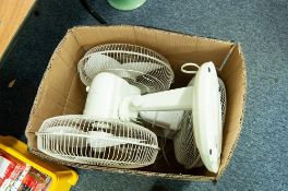 THREE ELECTRIC FANS