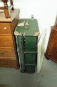 A WOOD BOUND FIBRE CABINET TRUNK