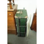 A WOOD BOUND FIBRE CABINET TRUNK