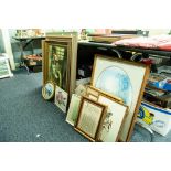 QUANTITY OF MISCELLANEOUS CHINA, LAMPS, DECORATIVE SUNDRIES ETC...