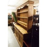 A MODERN PINE WELSH DRESSER