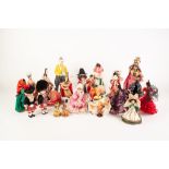 41 SMALL SOUVENIR DOLLS, dressing in National Costumes from around the world (41)