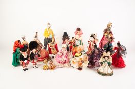 41 SMALL SOUVENIR DOLLS, dressing in National Costumes from around the world (41)