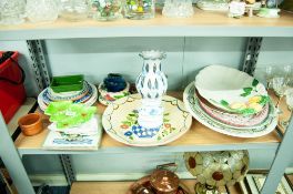 FOUR LARGE MEAT DISHES, MADDOCK AND SONS 'VICTOR', SIMPSONS 'AMBASSADOR' WARE CAMBRIDGE AND A