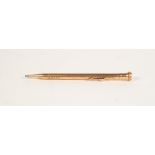 A ROLLED GOLD EVERSHARP WAHL PROPELLING PENCIL, in case