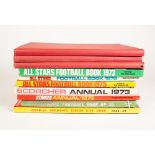 THREE TOPICAL TIMES FOOTBALL BOOKS, 1973/74, 71/72, 69/70, 3 ALL STARS books 1973, 1975 and 1976,.