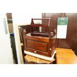 A MAHOGANY PIANO STOOL