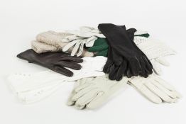 PAIR OF LADY'S CREAM LEATHER GLOVES, by Boulton, England, size 7 and THREE OTHER PAIRS OF LADY'S