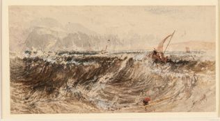 ATTRIBUTED TO WILLIAM JOSEPH JULIUS CAESAR BOND (1833-1926) WATERCOLOUR DRAWING Sailing boat on