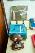 AGFA 'SELECTA' VINTAGE ROLL FILM CAMERA, IN CASE (A.F.), THREE EASEL PHOTOGRAPH FRAMES AND A