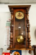 MAHOGANY CASED WELLINGTON CLOCK