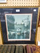 ARTHUR DELANEY ARTIST SIGNED LIMITED EDITION PRINT 'TRAM OUTSIDE LEWIS'S' NO. 406/435