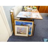 FOUR UNFRAMED COLOUR PRINTS, H. MOLLOY, WATERCOLOUR, ARCHITECTURAL DRAWING, KOS, GOUACHE DRAWING,