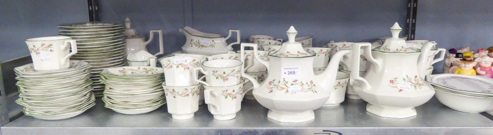 JOHNSON BROS. TEA AND DINNER SERVICE, APPROX 100 PIECES