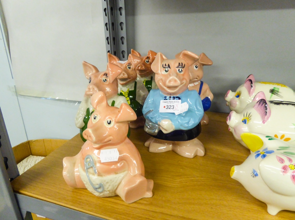 A SET OF SIX 'NATWEST' PIGGY BANKS (6)