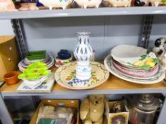 FOUR LARGE MEAT DISHES, MADDOCK AND SONS 'VICTOR', SIMPSONS 'AMBASSADOR' WARE CAMBRIDGE AND A