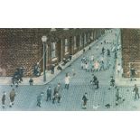 TOM DODSON (1910 - 1991) ARTIST SIGNED COLOUR PRINT 'Street Games' Guild stamped 17" x 28 3/4" (43 x