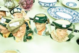 THREE ROYAL DOULTON TOBY JUGS VIZ, THE GARDENER, LITTLE MASTER, SIR THOMAS MOORE