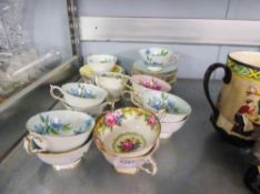 A COLLECTION OF PARAGON TEA CUPS AND SAUCERS (27)