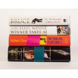 FOUR MODERN AUTOGRAPHED AUTOBIOGRAPHIES, ETC., namely Bruce Forsyth, Michael Winner, John Major