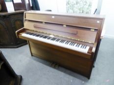 A MODERN KEMBLE (LONDON) MAHOGANY UPRIGHT PIANO