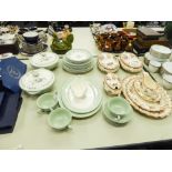 COPELAND SPODE PART DINNER AND TEA SERVICE, including a pair of lidded tureens, THREE SIMILAR