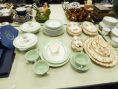 COPELAND SPODE PART DINNER AND TEA SERVICE, including a pair of lidded tureens, THREE SIMILAR