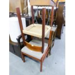 TWO SIMILAR DANISH TEAK DINING CHAIRS (2)