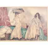 SIR WILLIAM RUSSELL FLINT ARTIST SIGNED COLOUR PRINT 'Balance' Signed in pencil and with blind stamp