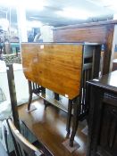 VICTORIAN MAHOGANY SUTHERLAND TABLE WITH SOLID UNDERTIER