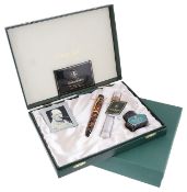 A cased Conway Stewart "Churchill' limited edition fountain pen with cigar set,
