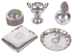 A selection of Victorian and later silver smoking memorabilia