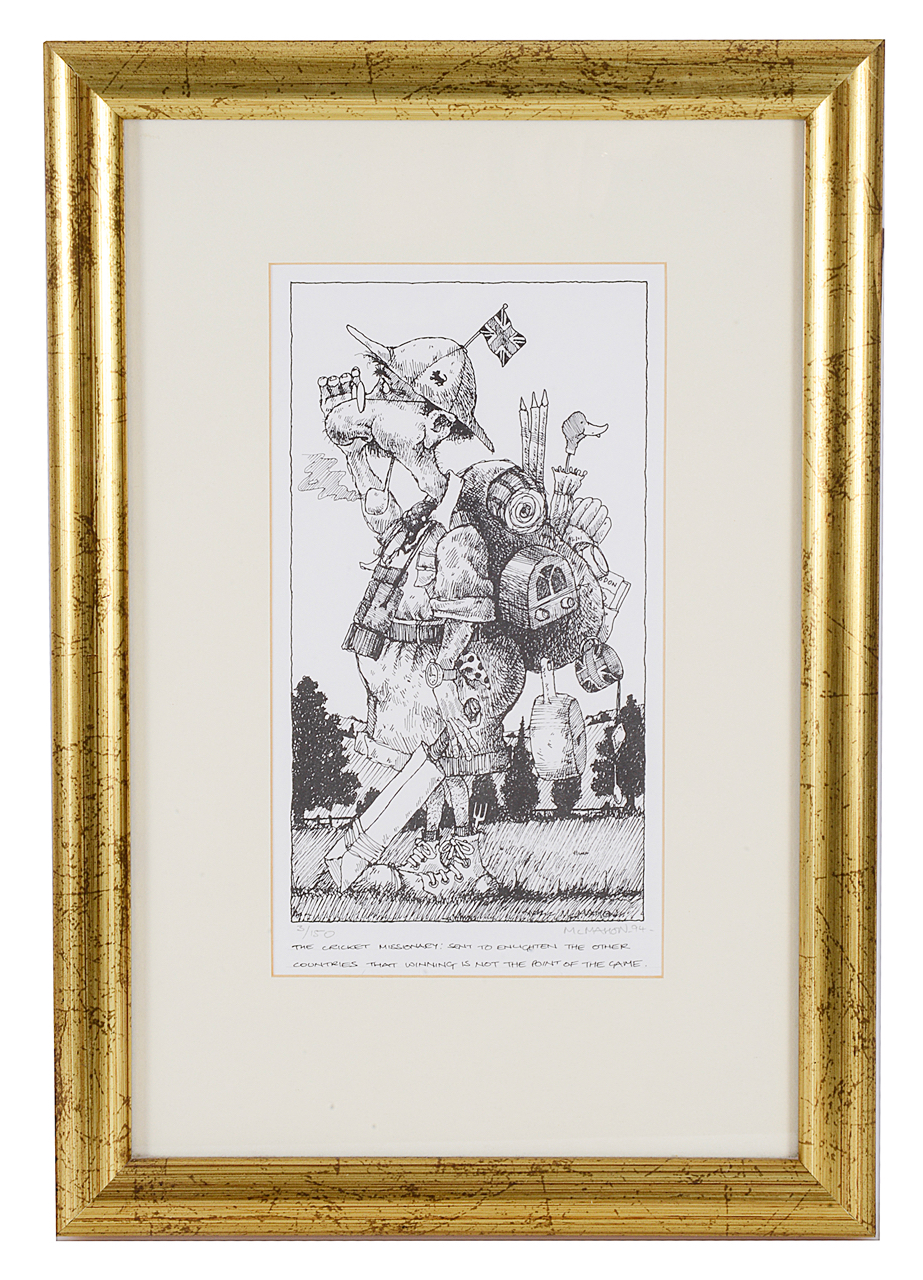 Four Bob Farndon golfing and cricket limited edition coloured prints, 20th century - Image 5 of 5