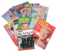 Eight 'Showtime' magazines from 1964