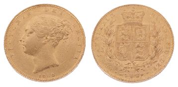 A 1838 Victoria sovereign