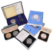 A collection of silver coinage