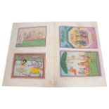 A fine collection of 19th century Indian watercolour paintings based on the paintings at Sheikhupura