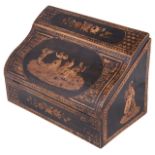 A late 19th century Sorento ware rosewood writing box,