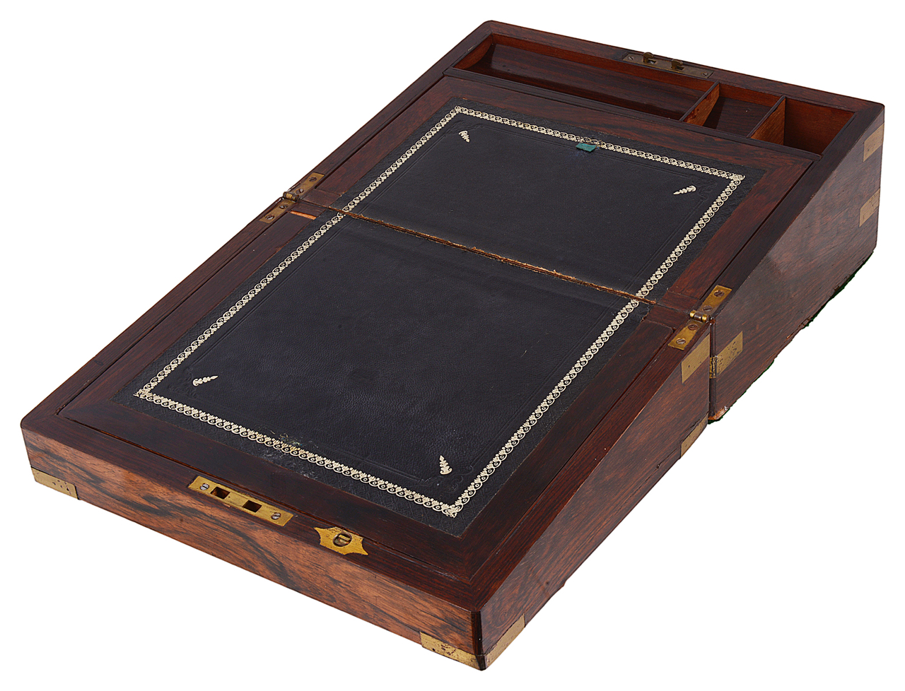 A Victorian rosewood writing box - Image 2 of 2