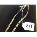 An Continental fancy weave articulated 14K gold necklace,