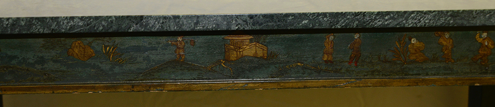 A variegated green marble top console table, 19th century and later - Image 3 of 4