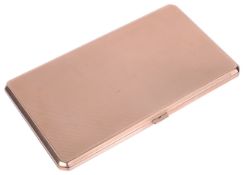 A 9ct gold rectangular cigarette case