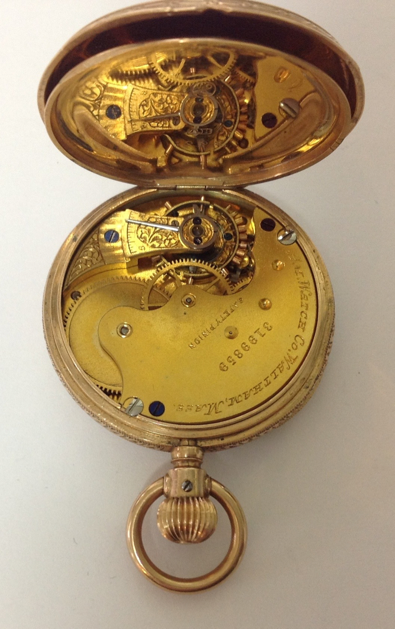 A 10ct gold Waltham ladies open faced pocket watch - Image 2 of 3