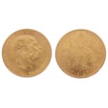 A 1915 Austrian restrike 100 Corona gold coin