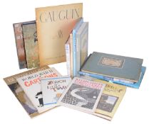 A collection of 20th century artists and cartoon related books