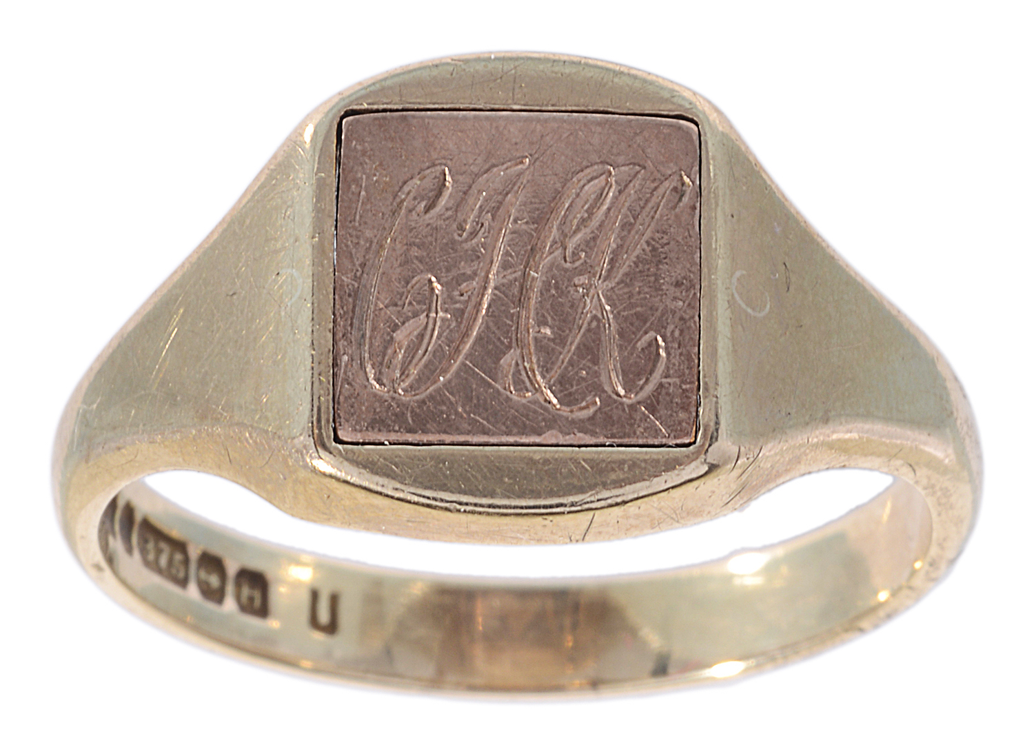 A gentleman's 9ct gold Masonic reversible signet ring