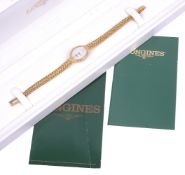 A 9k gold Longines ladies wristwatch