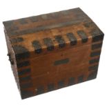 An Elkington & Co Silversmiths oak silver chest,